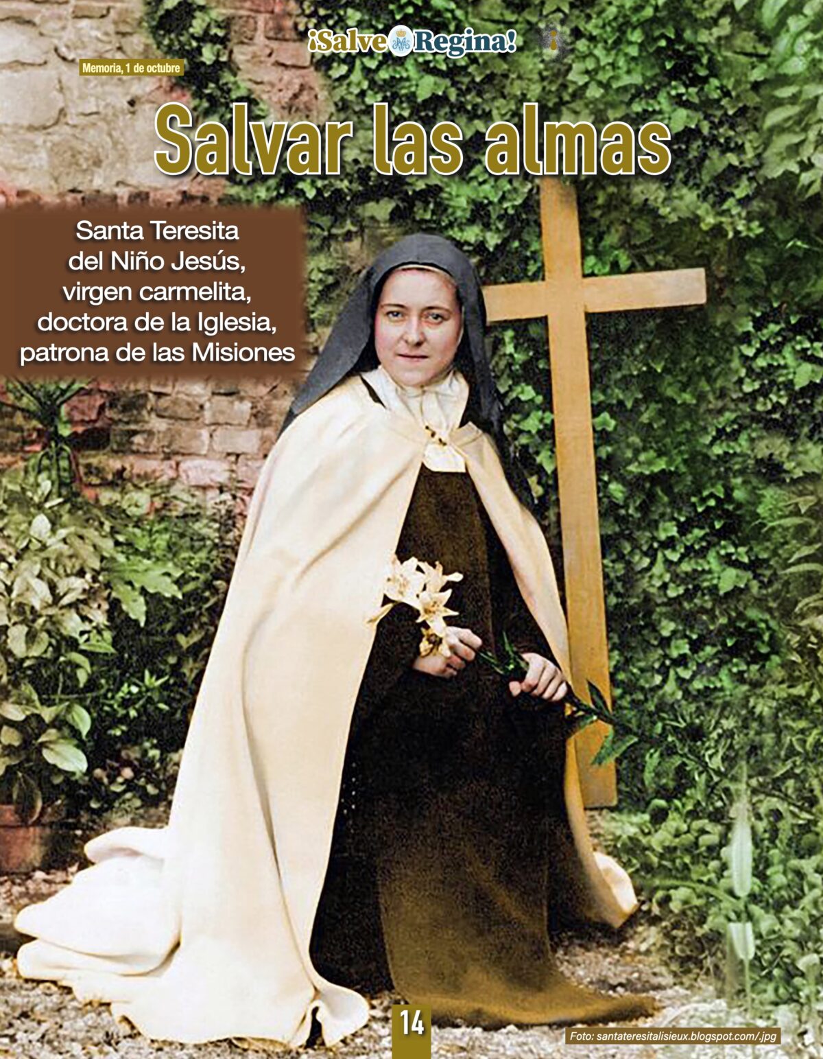 Santa Teresita del Niño Jesús – Memoria, 1 de octubre