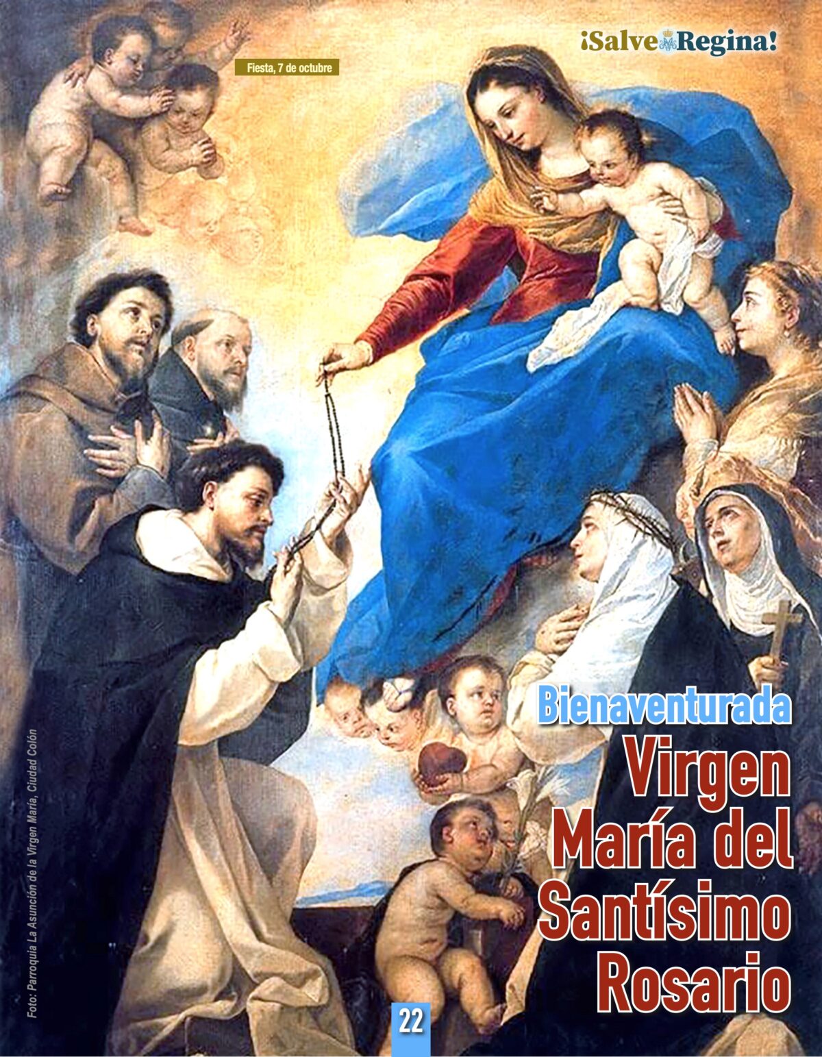 Bienaventurada Virgen María del  Santísimo Rosario – Fiesta, 7 de octubre