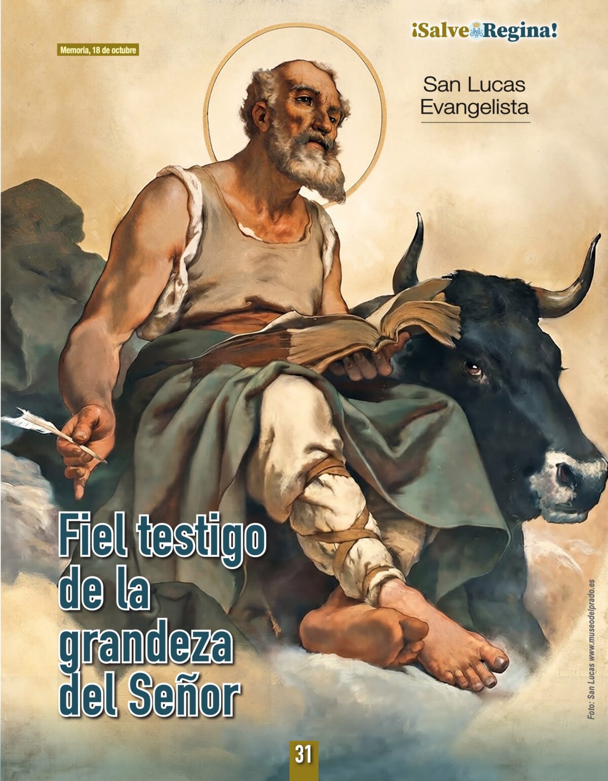 San Lucas Evangelista – Memoria, 18 de octubre